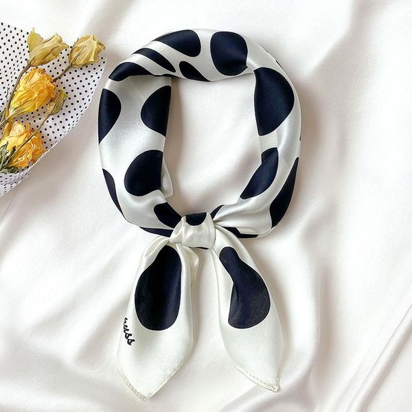 scarves 2021 dot print women neck scarf really silk square lady hair band female foulard bandana neckerchief wraps, Blue;gray
scarves 2021 dot print women neck scarf really silk square lady hair band female foulard bandana neckerchief wraps, Blue;gray