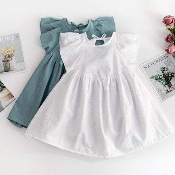 girl's dresses summer toddler baby girl princess dress kids cotton causal ruffles pure color clothing korean japan style, Red;yellow
girl's dresses summer toddler baby girl princess dress kids cotton causal ruffles pure color clothing korean japan style, Red;yellow