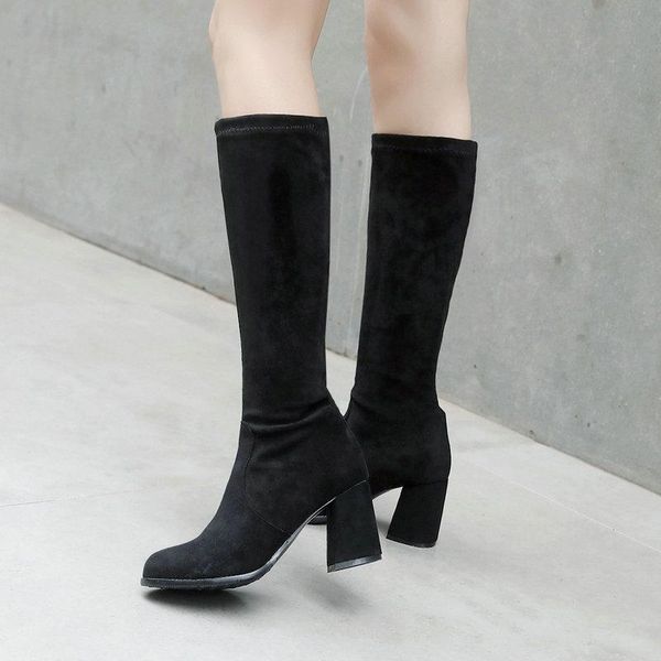 boots 2021 stretch women's fashion knee high faux suede heels autumn winter plush woman shoes size 34-43 gray black
boots 2021 stretch women's fashion knee high faux suede heels autumn winter plush woman shoes size 34-43 gray black