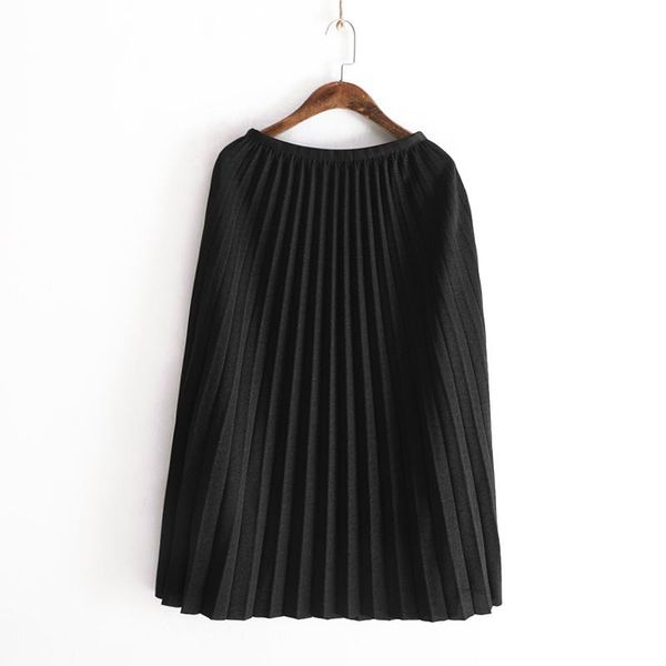 skirts plus size skirt pleated mid calf high waist casual solid womens korean style autumn winter empire black quality
skirts plus size skirt pleated mid calf high waist casual solid womens korean style autumn winter empire black quality