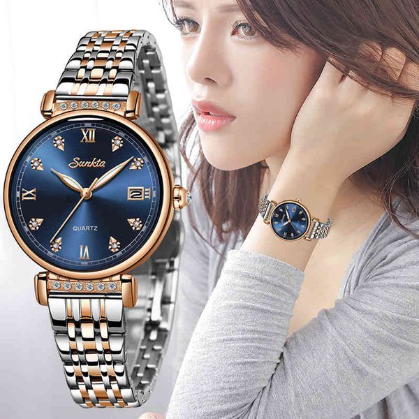 sunkta rose gold women watches ladies fashion simple quartz watch women brand luxury female clock relogio feminino 210517, Slivery;brown
sunkta rose gold women watches ladies fashion simple quartz watch women brand luxury female clock relogio feminino 210517, Slivery;brown