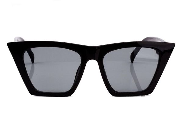 cat eye style square womens classic retro glasses sunglasses uv400 protection, White;black
cat eye style square womens classic retro glasses sunglasses uv400 protection, White;black