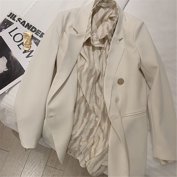 luxury women's jackets temperament white coat early spring 2021 korean british style small suit women's fashion, Black;brown
luxury women's jackets temperament white coat early spring 2021 korean british style small suit women's fashion, Black;brown