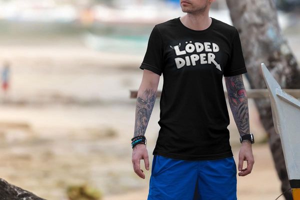 men tshirt solid color t shirt mens black 100% cotton t-shirts summer loded diper of a wimp kid men's, White;black
men tshirt solid color t shirt mens black 100% cotton t-shirts summer loded diper of a wimp kid men's, White;black
