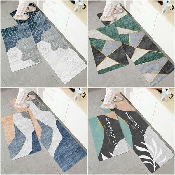 2pcs/set modern kitchen mat anti-slip area rugs for living room bathroom doormat geometric entrance mat bedroom tapete
2pcs/set modern kitchen mat anti-slip area rugs for living room bathroom doormat geometric entrance mat bedroom tapete