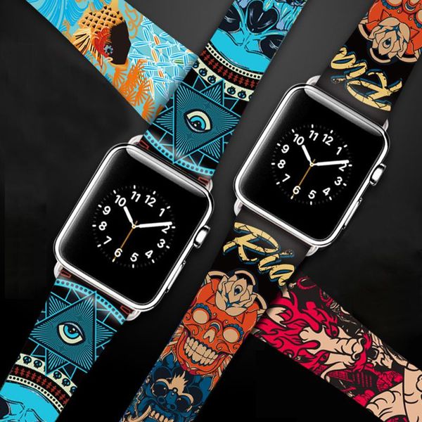 watch bands hip hop printed leather band strap series 3 2 1 flower design wrist bracelet 42mm 38mm, Black;brown
watch bands hip hop printed leather band strap series 3 2 1 flower design wrist bracelet 42mm 38mm, Black;brown