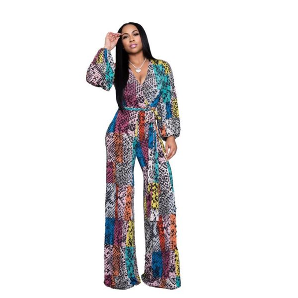 women's jumpsuits & rompers snake print jumpsuit women loose v neck long sleeve bodysuit ladies &rompers belt lace up high waist party, Black;white
women's jumpsuits & rompers snake print jumpsuit women loose v neck long sleeve bodysuit ladies &rompers belt lace up high waist party, Black;white