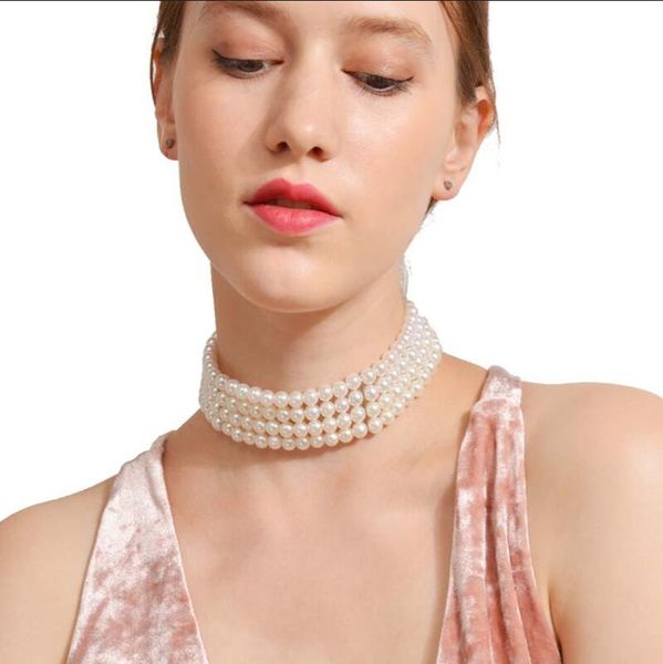 new product multilayer pearl necklace ladies necklace clavicle chain handmade necklace gift party high quality, Black
new product multilayer pearl necklace ladies necklace clavicle chain handmade necklace gift party high quality, Black