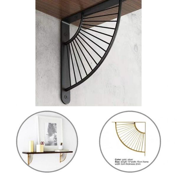 hooks & rails lightweight 1 set wall mounting craft brass shelf bracket durable reusable for restaurant
hooks & rails lightweight 1 set wall mounting craft brass shelf bracket durable reusable for restaurant