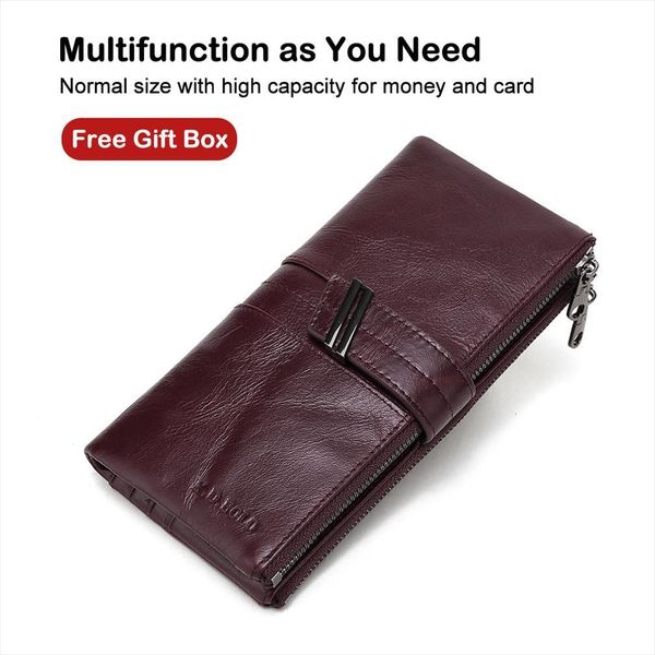 x.d.bolo womens wallet genuine leather wallets female portomonee coin purse long clutch purses phone card holder carteras, Red;black
x.d.bolo womens wallet genuine leather wallets female portomonee coin purse long clutch purses phone card holder carteras, Red;black