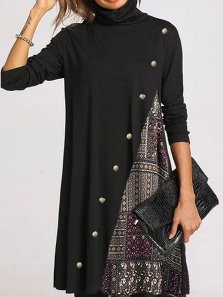 dresses winter turtleneck warm vintage print women autumn elegant long sleeves patchwork es female casual loose vestidos ohc0 itx6, Black;gray
dresses winter turtleneck warm vintage print women autumn elegant long sleeves patchwork es female casual loose vestidos ohc0 itx6, Black;gray