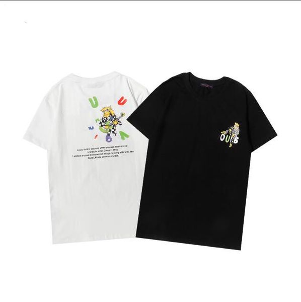 2021 new hip-hop tide brand printed short-sleeved t-shirt summer couple pure cotton loose coat, White;black
2021 new hip-hop tide brand printed short-sleeved t-shirt summer couple pure cotton loose coat, White;black