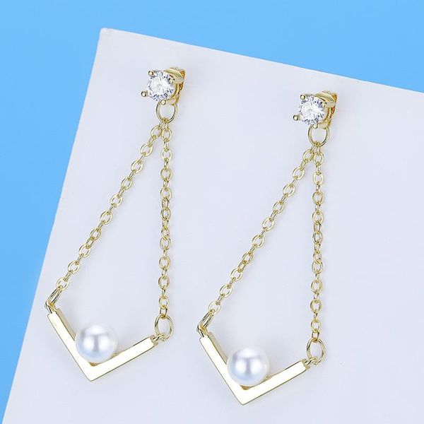 dangle & chandelier zhouyang long drop earrings for women korean v shape imitation pearl light yellow gold silver color gift fashion jewelry
dangle & chandelier zhouyang long drop earrings for women korean v shape imitation pearl light yellow gold silver color gift fashion jewelry
