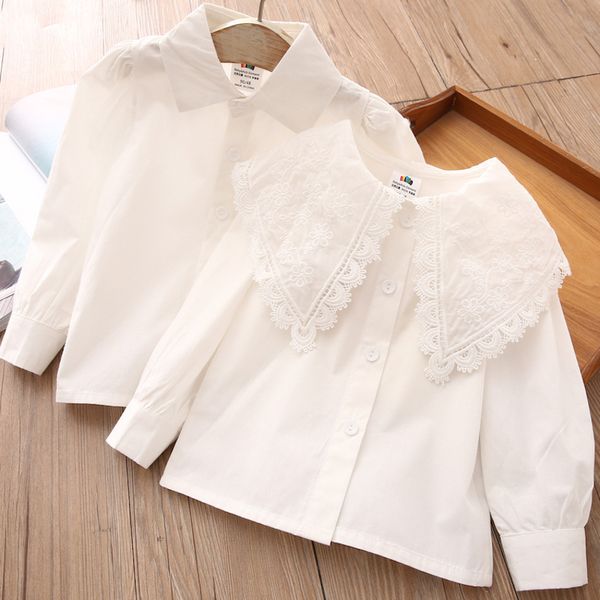 2021 new spring autumn 3 4 6-12 years teenager all match gentle long sleeve white solid color kids girls bow white blouses shirt, White;black
2021 new spring autumn 3 4 6-12 years teenager all match gentle long sleeve white solid color kids girls bow white blouses shirt, White;black