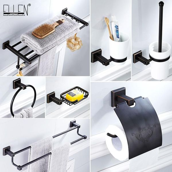 black square bathroom towel holder bath shelves toilet brush bronze soap paper el84400 accessory set
black square bathroom towel holder bath shelves toilet brush bronze soap paper el84400 accessory set
