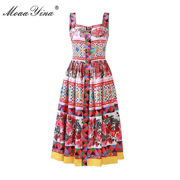 casual dresses moaayina fashion runway dress summer women backless spaghetti strap floral-print buttons diamond holiday, Black;gray
casual dresses moaayina fashion runway dress summer women backless spaghetti strap floral-print buttons diamond holiday, Black;gray