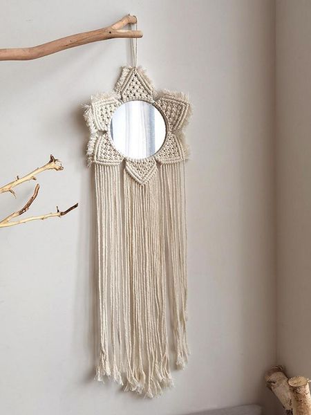 mirrors tassel wall-mounted mirror hand-woven wall tapestry decorative for bedroom living room bathroom dormitory decor
mirrors tassel wall-mounted mirror hand-woven wall tapestry decorative for bedroom living room bathroom dormitory decor