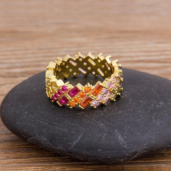 fashion gold color rainbow cubic zircon engagement promise ring for women crystal rhinestone jewelry rings cluster, Golden;silver
fashion gold color rainbow cubic zircon engagement promise ring for women crystal rhinestone jewelry rings cluster, Golden;silver