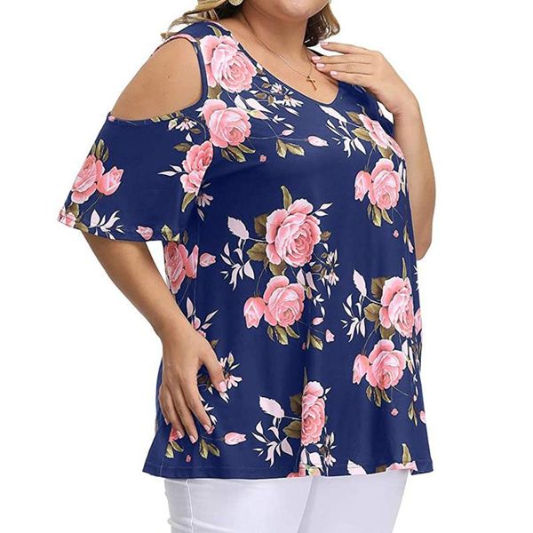 plus size t-shirt 5xl women floral printed t-shirts hollow out elegant ladies tshirts summer o-neck short sleeve loose tee d30, Black
plus size t-shirt 5xl women floral printed t-shirts hollow out elegant ladies tshirts summer o-neck short sleeve loose tee d30, Black