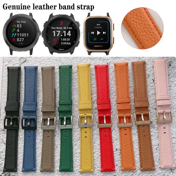 watch bands 20mm 22mm genuine leather band strap for garmin forerunner 645 645m 245 245m / venu sq vivoactive 3 music, Black;brown
watch bands 20mm 22mm genuine leather band strap for garmin forerunner 645 645m 245 245m / venu sq vivoactive 3 music, Black;brown