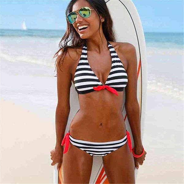 summer two piece swimwear halter plaid stripe bikini set swimsuit womens swimming suit, White;black
summer two piece swimwear halter plaid stripe bikini set swimsuit womens swimming suit, White;black