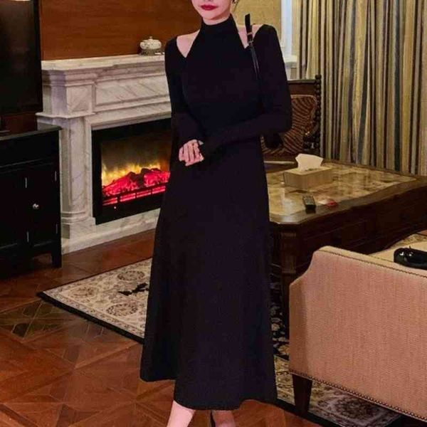 casual dresses black knitted midi womem elegant korean evening party sweater basic vintage clothing winter 7f4h, Black;gray
casual dresses black knitted midi womem elegant korean evening party sweater basic vintage clothing winter 7f4h, Black;gray