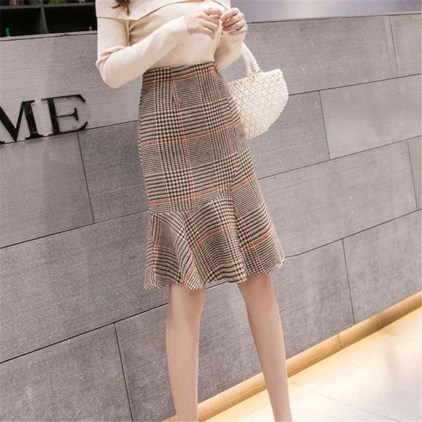 skirts fishtail skirt women's autumn and winter wear 2021 high waist plaid slim temperament mid-length bag hip, Black
skirts fishtail skirt women's autumn and winter wear 2021 high waist plaid slim temperament mid-length bag hip, Black