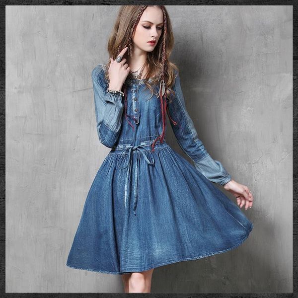 casual dresses 2021 spring party leader slim embroidery cotton denim dress female long-sleeve sashes square collar vestidos hippie boho, Black;gray
casual dresses 2021 spring party leader slim embroidery cotton denim dress female long-sleeve sashes square collar vestidos hippie boho, Black;gray