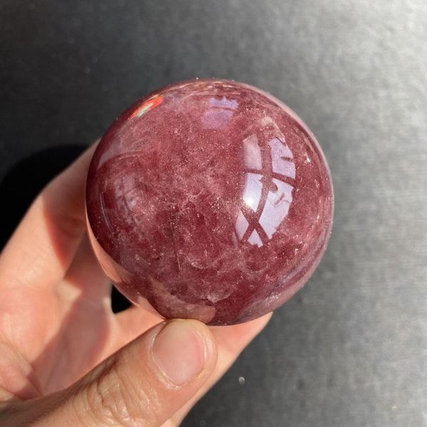 beautiful natural strawberry quartz crystal ball mineral crystals 1pc decorative objects & figurines
beautiful natural strawberry quartz crystal ball mineral crystals 1pc decorative objects & figurines