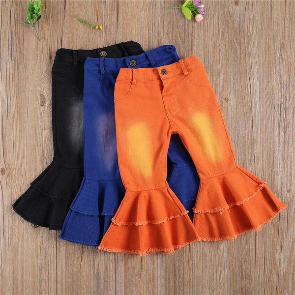 2-7y toddler baby girls denim flare pants autumn kids bottoms solid color boot cut bell-bottomed jeans trousers, Blue
2-7y toddler baby girls denim flare pants autumn kids bottoms solid color boot cut bell-bottomed jeans trousers, Blue