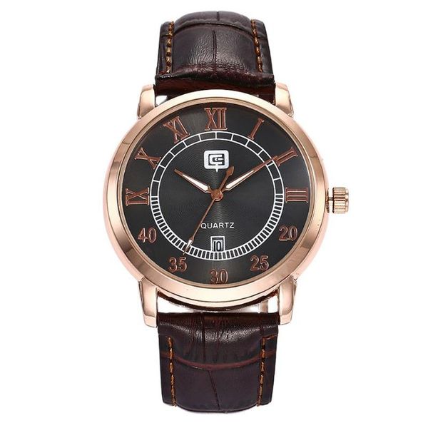 wristwatches fashion watch creative roman numeral dial casual calendar men's, Slivery;brown
wristwatches fashion watch creative roman numeral dial casual calendar men's, Slivery;brown