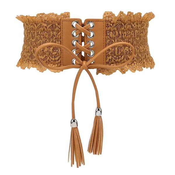 belts vintage style lace pu leather wide waist belt cincher waspie elastic band, Black;brown
belts vintage style lace pu leather wide waist belt cincher waspie elastic band, Black;brown