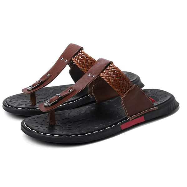 slippers genuine leather men slides summer full-grain soft-sole slipper casual shoes, Black
slippers genuine leather men slides summer full-grain soft-sole slipper casual shoes, Black
