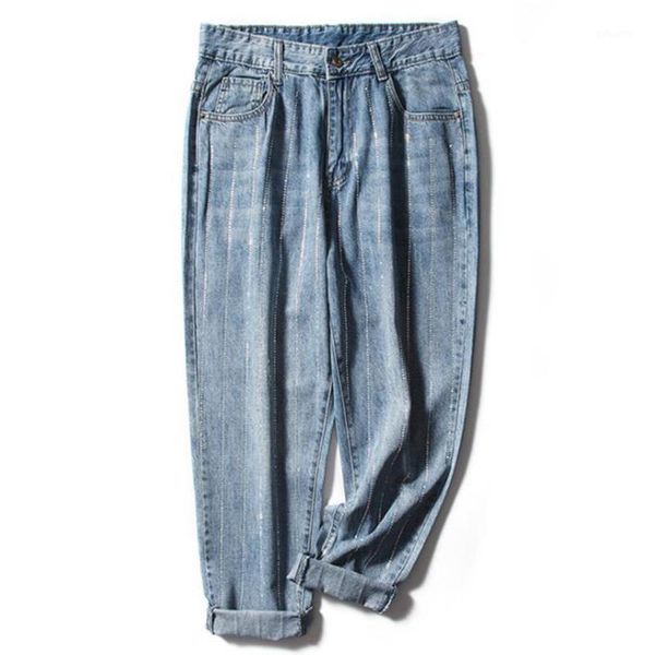 fashion casual women clothing denim jeans harem pants plus size high waist baggy sequins trousers 6xl for woman summer spring women's, Blue
fashion casual women clothing denim jeans harem pants plus size high waist baggy sequins trousers 6xl for woman summer spring women's, Blue
