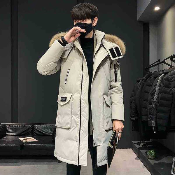 2021 big hairy collar down women's lovers' work clothes medium and long thickened knee warm jacket, Black
2021 big hairy collar down women's lovers' work clothes medium and long thickened knee warm jacket, Black