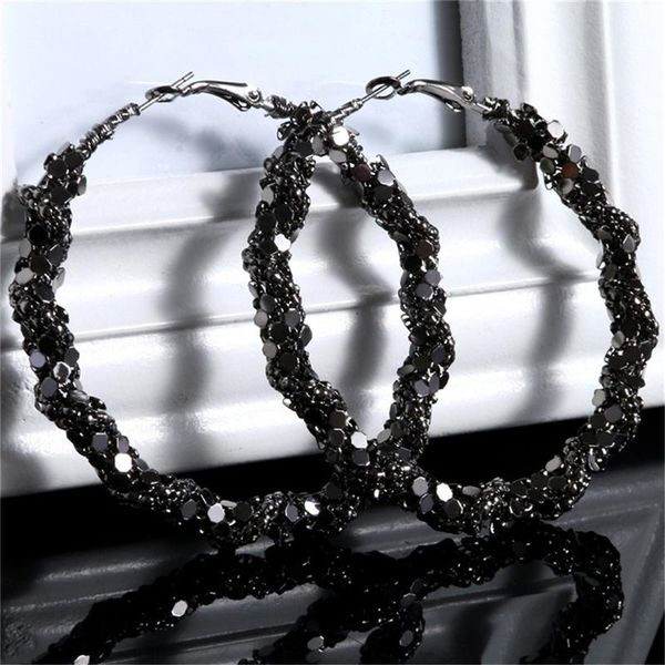 hoop & huggie vintage large black earrings for women oversize exaggerated statement big circle fashion jewelry, Golden;silver
hoop & huggie vintage large black earrings for women oversize exaggerated statement big circle fashion jewelry, Golden;silver