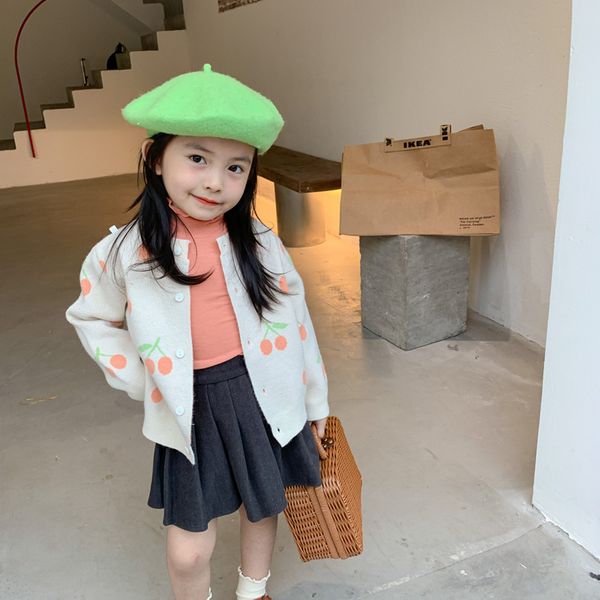 2021 spring new baby girl sweaters kids girls cherry print knitted sweater princess jacket children sweaters girls, Blue
2021 spring new baby girl sweaters kids girls cherry print knitted sweater princess jacket children sweaters girls, Blue