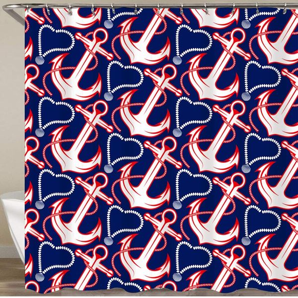 shower curtain,seamless pattern for marine theme with anchor,rope and shell,waterproof bath curtains polyester decorative shower
shower curtain,seamless pattern for marine theme with anchor,rope and shell,waterproof bath curtains polyester decorative shower