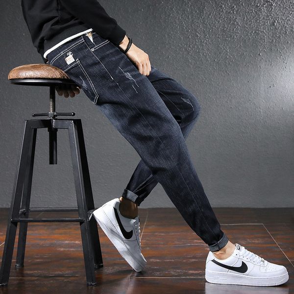 men's jeans 2021 autumn and winter denim male slacks long stretcher size hare pants standing up, Blue
men's jeans 2021 autumn and winter denim male slacks long stretcher size hare pants standing up, Blue