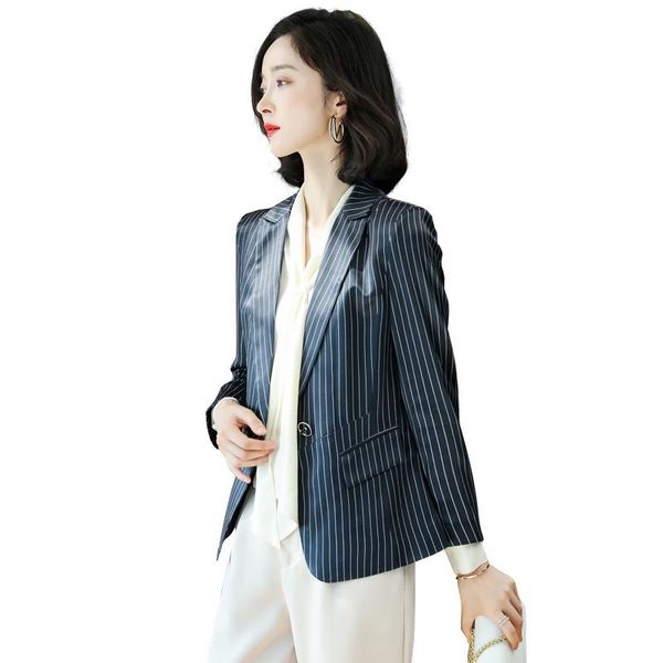 women's suits & blazers heavy silk mini suit jacket women fall 2021 long-sleeved thin casual temperament striped mulberry, White;black
women's suits & blazers heavy silk mini suit jacket women fall 2021 long-sleeved thin casual temperament striped mulberry, White;black