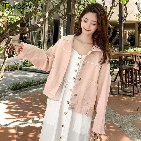 women's jackets women denim sweet lovely tender all-match ulzzang students coats retro trendy loose streetwear turn-down collar leisure, Black;brown
women's jackets women denim sweet lovely tender all-match ulzzang students coats retro trendy loose streetwear turn-down collar leisure, Black;brown