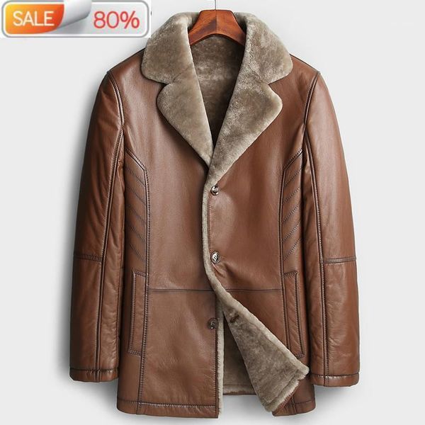 men's leather & faux real genuine jacket men winter 100% cow coat natural fur sheep shearling jackets 2021 kl159006 b23456, Black
men's leather & faux real genuine jacket men winter 100% cow coat natural fur sheep shearling jackets 2021 kl159006 b23456, Black
