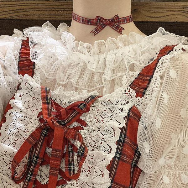 2 color kawaii lolita womens blouses lace feamle heart shaped wooden ears mesh short sleeved shirts mujer, White
2 color kawaii lolita womens blouses lace feamle heart shaped wooden ears mesh short sleeved shirts mujer, White