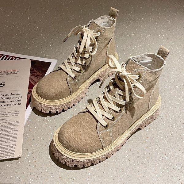 boots 2021 fashion ankle women khaki blue canvas round toe punk gothic shoes platform lace up combat casual female, Black
boots 2021 fashion ankle women khaki blue canvas round toe punk gothic shoes platform lace up combat casual female, Black