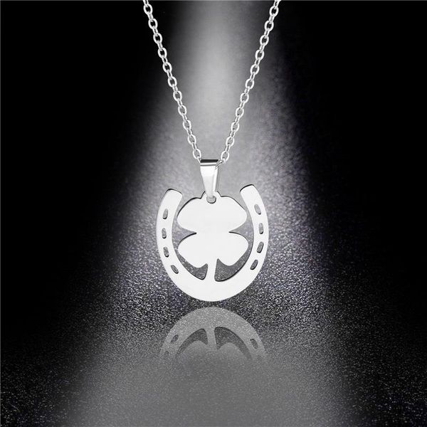 pendant necklaces titanium steel clover necklace clavicle chain stainless korean version of simple jewelry, Silver
pendant necklaces titanium steel clover necklace clavicle chain stainless korean version of simple jewelry, Silver