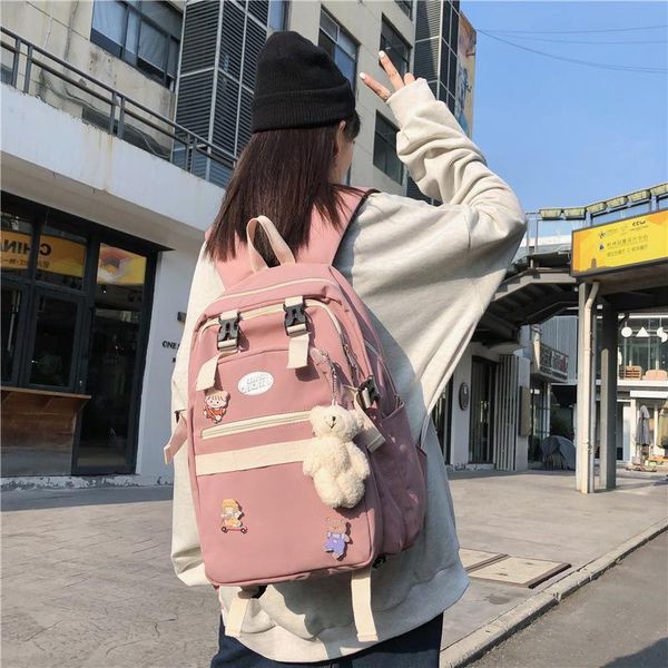 backpack college style art canvas soft girl student schoolbag casual all-match color matching large capacity
backpack college style art canvas soft girl student schoolbag casual all-match color matching large capacity