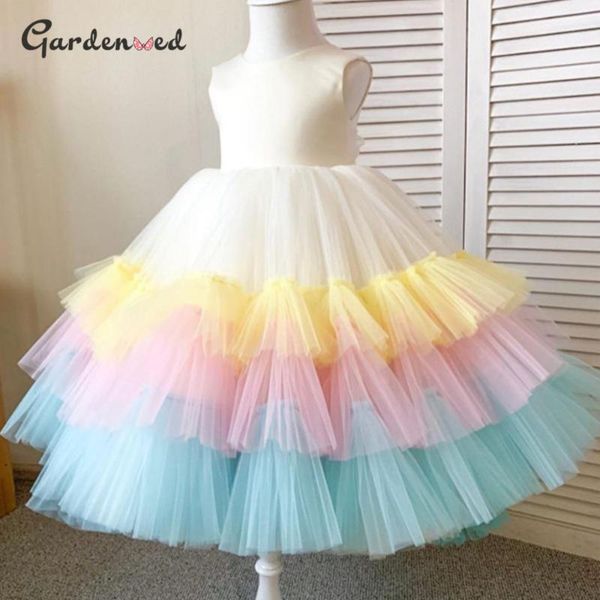 rainbow tulle tiered girl princess dress a line flower birthday evening satin gown baptism girl's dresses, Red;yellow
rainbow tulle tiered girl princess dress a line flower birthday evening satin gown baptism girl's dresses, Red;yellow