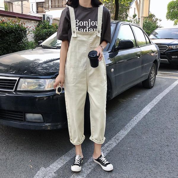 women's jumpsuits & rompers women long chic loose denim all-match students womens korean style daily simple solid ladies jumpsuit elega, Black;white
women's jumpsuits & rompers women long chic loose denim all-match students womens korean style daily simple solid ladies jumpsuit elega, Black;white