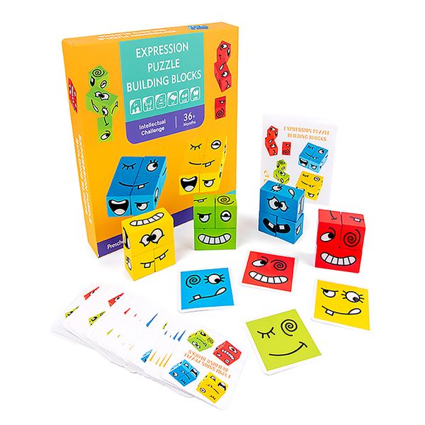 2021 Montessori Expression Puzzles Building Block Face Changing Logical Thinking Training Wooden Childrens Early Education Toy
2021 Montessori Expression Puzzles Building Block Face Changing Logical Thinking Training Wooden Childrens Early Education Toy
