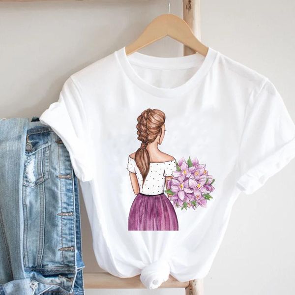 women's t-shirt women clothing floral flower short sleeve cute kawaii cartoon ladies summer clothes print tshirt female tee graphic, White
women's t-shirt women clothing floral flower short sleeve cute kawaii cartoon ladies summer clothes print tshirt female tee graphic, White